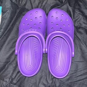 Purple Crocs